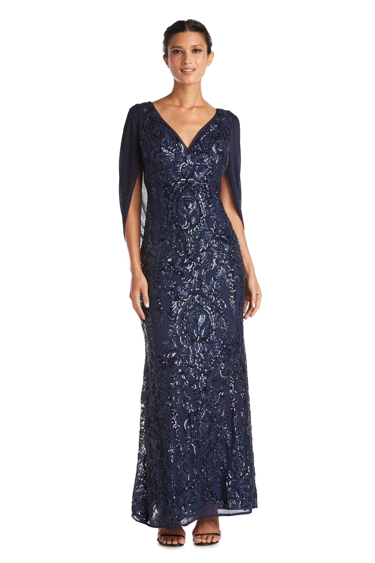 RM Richards Womens long beaded Sheer 