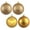 Gold, variant on Vickerman 1" Copper 4-Finish Plastic Ball Ornament Assortment, 2 Boxes of 18