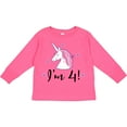 thumbnail image 3 of Inktastic 4th Birthday Cute Unicorn Girls Long Sleeve Toddler T-Shirt, 3 of 5