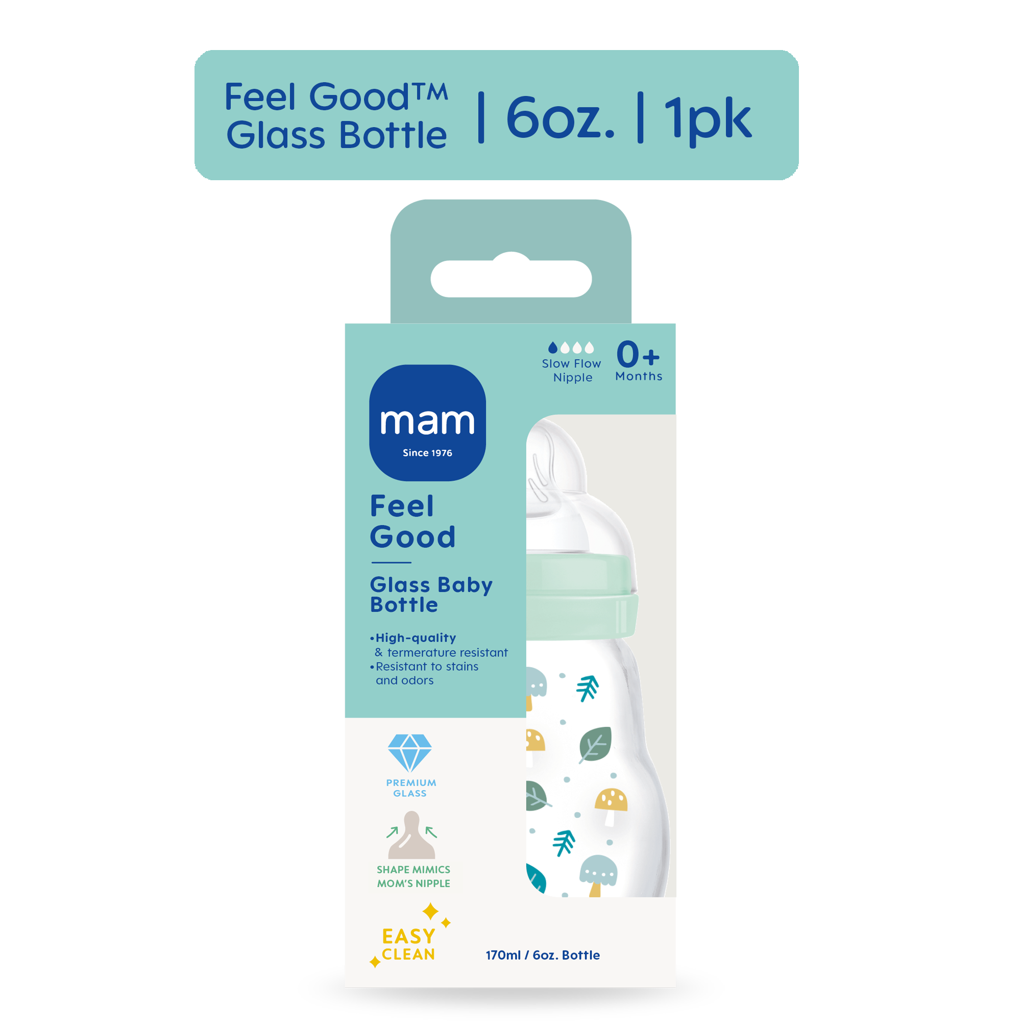 MAM Feel Good Glass Bottle 6oz photo 2