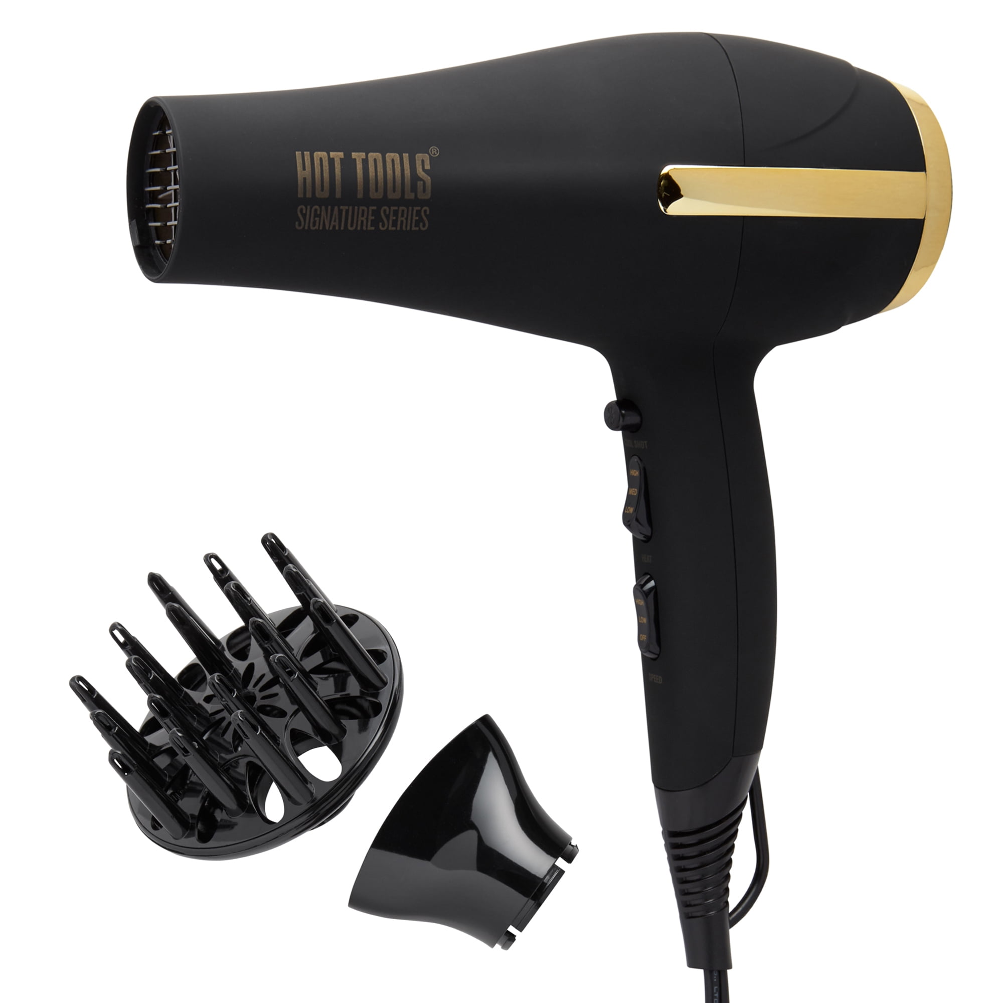 Hot Tools Pro Signature Ionic Ceramic Hair Dryer | Lightweight with  Professional Blowout Results - Walmart.com