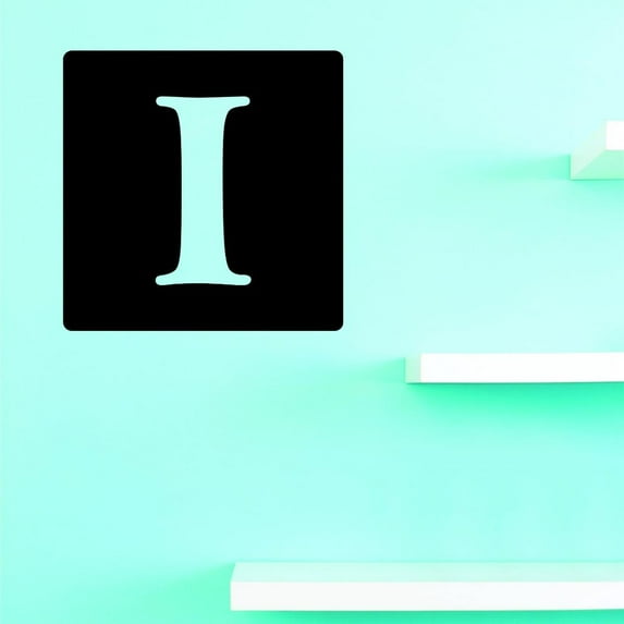 Custom Decals Alphabet Letter I Wall Art Size: 16 X 16 Inches Color: Multi