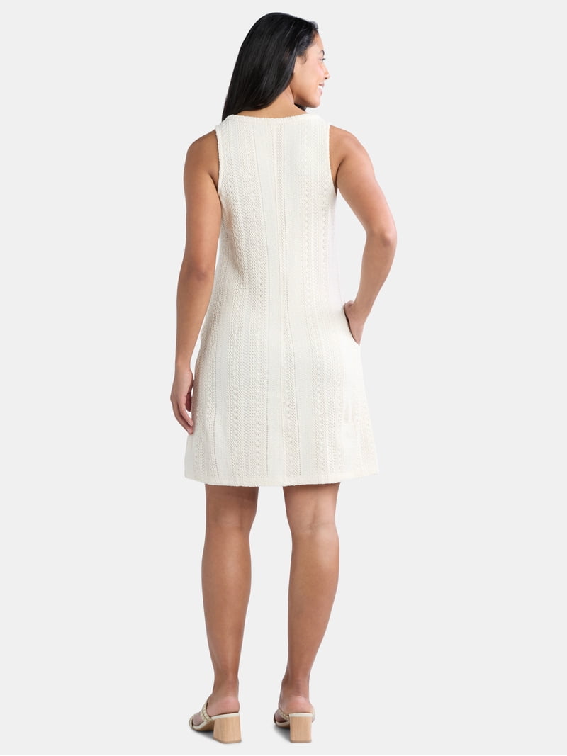 Time and Tru Women's Cotton Crochet Mini Dress, Sizes XS-XXXL - Walmart.com