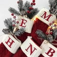 thumbnail image 2 of Medias tejidas con letras navideñas Adornos para árboles de Navidad 2022 Decoraciones navideñas para el hogar 2023, 2 of 4