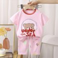 thumbnail image 2 of NOLDARES Baby Boy Summer Outfits 2 Pieces Crewneck Short Sleeve Shirt Top Truck Graphic Elastic Waist Shorts Clothes(Light Blue,2-3 Y), 2 of 6