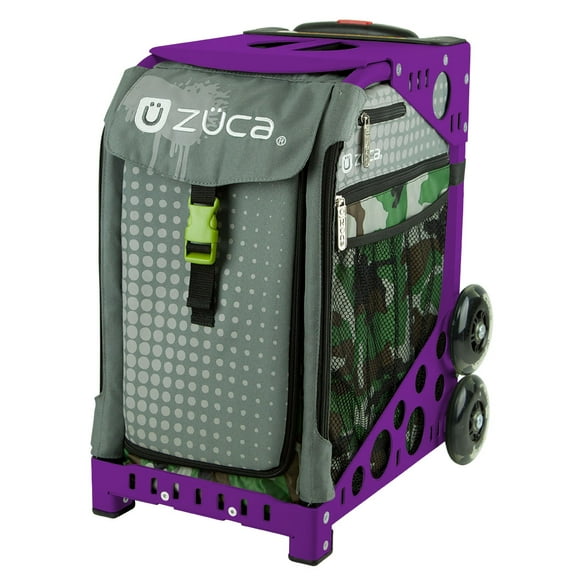 Zuca 18" Sport Bag - Paintball with Flashing Wheels (Purple Frame)