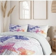 thumbnail image 6 of Ambesonne Watercolor Duvet Cover Set, Fantasy Butterflies, 2-Calking, Violet Blue Orange Pink, 6 of 6
