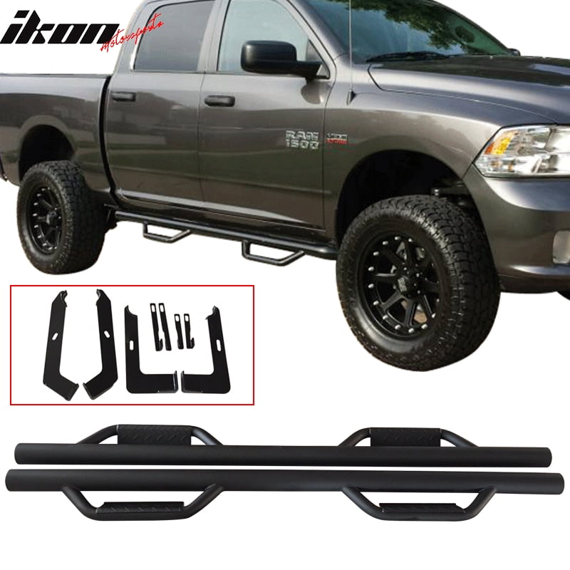 Fits 0918 Dodge Ram 1500 Quad Cab OE Side Step Bar Running Board Nerf