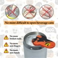 thumbnail image 4 of Soda Can Opener Can Cover for Soda Easy Tab Opener and Drink Protector Cute Beverage Barricade for Coke Shields from Bugs,Bees,Flies,Dust at Party,BBQ, Beach  Bat3, 4 of 8