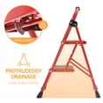 thumbnail image 5 of KK KINGRACK Folding Step Stool, 2-Step Household Steel Ladders with Handgrip, 330lbs Capacity (Red), 5 of 8