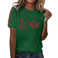 thumbnail image 2 of Green Womens Blouses 2025 Summer Women's Baseball Print T Shirt Ladies Tops and Blouses, 2 of 4