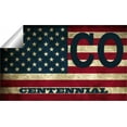 thumbnail image 2 of Centennial CO Colorado Arapahoe County Vintage US Flag Decal Bumper Sticker 3M Vinyl 3" x 5", 2 of 3