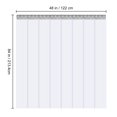 thumbnail image 3 of KFFKFF Strip Curtain PVC Door Curtain 48" x 84" Cooler Freezer Clear Plastic, 3 of 9