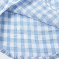 thumbnail image 2 of WOLLED Toddler Baby Boys Short Sleeve Button down Shirt Summer Casual Plaid Shirt for 1-6Y, 2 of 10