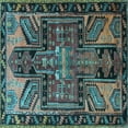 thumbnail image 1 of Ahgly Company Indoor Square Persian Light Blue Traditional Area Rugs, 8' Square, 1 of 4