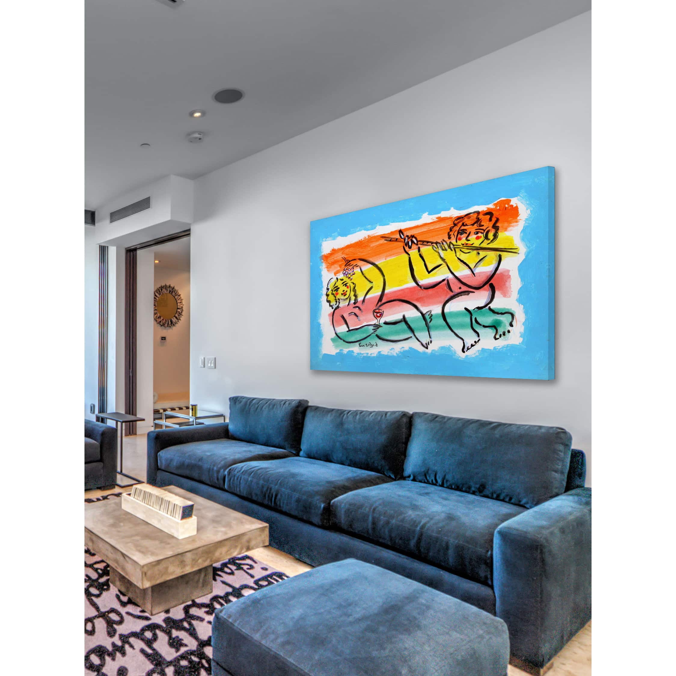 "Adonis and Venus" Painting Print on Wrapped Canvas