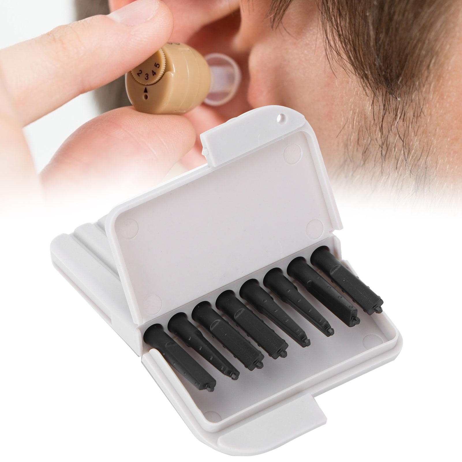 Fyydes  8Pcs/Box 1.2mm Earbud Protection Earwax Guards Filters Hearing Assistance Accessory
