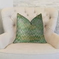 thumbnail image 2 of Plutus Peek Leaf Handmade Throw Pillow, (Double sided 20" x 20"), 2 of 2