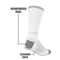 thumbnail image 3 of Wrangler Men's Ultimate Durable Work Socks, Crew Socks for Men, White, 6 Pack, 3 of 6