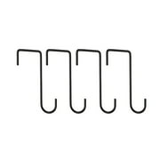 4× Fence Hooks Heavy Duty Over Door Hooks Steel Plant Hanger Hang Brackets