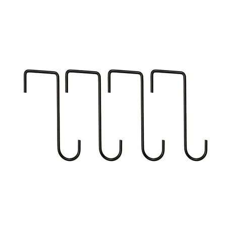 4× Fence Hooks Heavy Duty Over Door Hooks Steel Plant Hanger Hang Brackets