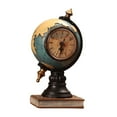 thumbnail image 4 of Figura de globo terráqueo, adorno de escritorio, reloj de mesa, colección, reloj de escritorio para oficina Azul, 4 of 9