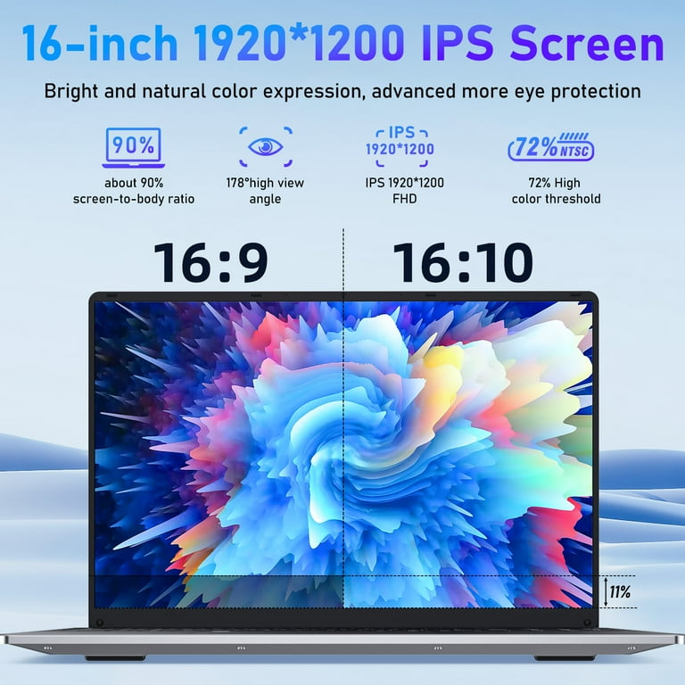 Chheart 16'' Gaming Laptop,Laptop Computer Windows 11 Pro,16GB RAM