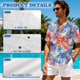 thumbnail image 6 of KUIFORTI Tropical Leaf Matching Outfits for Couples Vacation Mens Casual Shirts Hawaii Dress with Soft Fabric Shirts for Men 4-Way Stretch Quick-dry for Summer Vacation Trip, 6 of 7