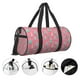 thumbnail image 3 of Fotbe Pastel Christmas Trees on Pink Bolsa Deportiva de Lona Plegable con Estampado, Bolsa de Gimnasio con Bolsillo Seco/Húmedo, Bolsa de Viaje Ultraligera de Gran Capacidad, 3 of 6