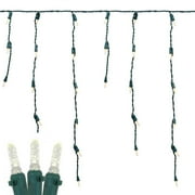 M5 Christmas LED Icicle Light Set, Green Wire, 15' Long, 150 Light - Picture 17 of 64