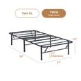 thumbnail image 3 of Rest Haven 14" Black Steel Platform Bed Frame, Twin XL, 3 of 14