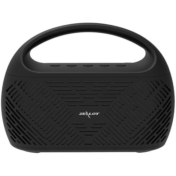 T Gift Of Zealot S41 Portable Wireless Bluetooth 5.0 Speaker Home Outdoor Fm Aux Tf U-disk Music Subwoofer - Black