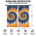thumbnail image 2 of Blackout Kids Curtains,Orange Blue Tie Dye Mandala Pattern Childrens Insulated Curtains Set Of 2,Bedroom Essentials,Toddler Room Decor 42"x84", 2 of 5