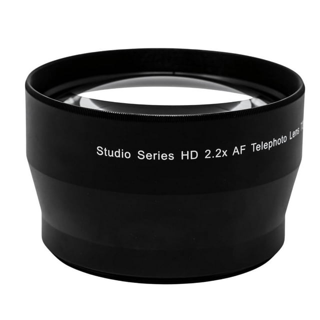 Lente de zoom teleobjetivo de alta definición de 58 mm, 2,2 x para DSLR Canon EOS Rebel 70D 77D 80D