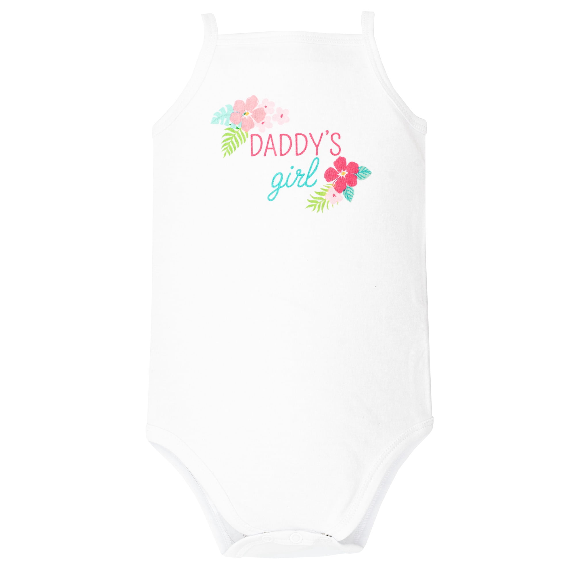 Hudson Baby Girl Cotton Sleeveless Bodysuits 5-Pack, Tropical Flamingo, Preemie