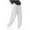 #White, variant on DPTALR Men's Solid Color Elastic Waist Fashion Casual Pants with Pockets, Black Big and Tall Men XXL