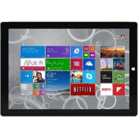 Microsoft Surface Pro 3 Tablet, 12", Core i5 4th Gen i5-4300U Dual-core (2 Core) 1.90 GHz, 4 GB RAM, 128 GB SSD, Windows 10 64-bit, Silver - image 3 of 16