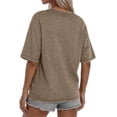thumbnail image 3 of Sundazz Oversized T Shirts for Women Cotton Vintage Acid Wash Tees Baggy Shirts Trendy Casual Tops, 3 of 9