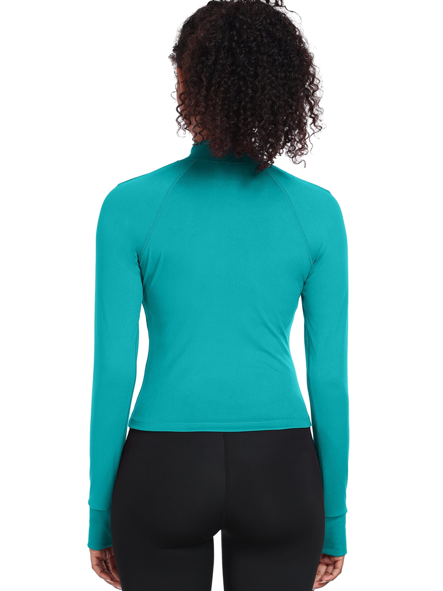 NELEUS Womens Athletic Jackets Zip Up Yoga Workout Jacket Short Coat Slim Fit With 2 Inner Pockets,Light Green,US Size XL
