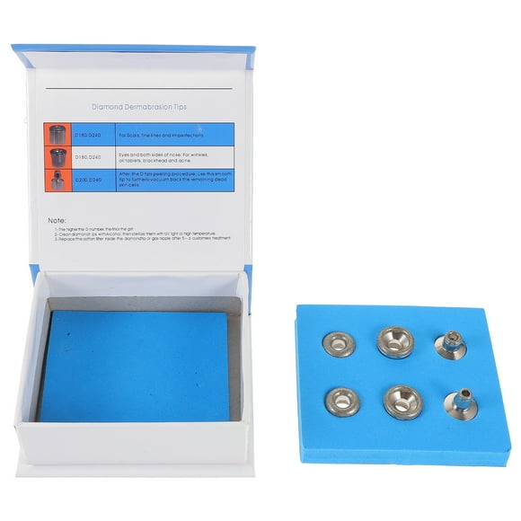 Puntas de micrograbado de diamante, puntas de microdermoabrasión, varillas con puntas de tallado microscópico, accesorio de belleza para uso doméstico y salón de belleza para mujer y niña