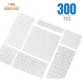 thumbnail image 4 of Clear Rubber Feet Bumpers Pads 300 Pieces Self Adhesive Transparent Stick Bumper Noise Dampening Buffer Bumpers for Door Drawer Self Stick Cabinet-, 4 of 5