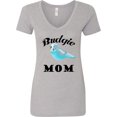 thumbnail image 3 of Inktastic Budgie Mom Parakeet Budgerigar Bird Women's V-Neck T-Shirt, 3 of 5