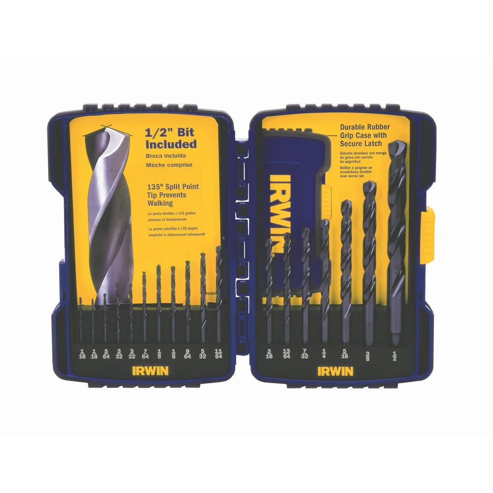 Irwin 314018 18Piece Set Black Oxide Drill Bits