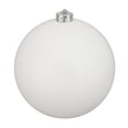 thumbnail image 1 of Northlight Winter White Shatterproof Matte Christmas Ball Ornament 6" (150mm), 1 of 2