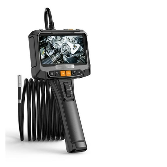6mm 1080P Articulating Borescope With 5 Inch Screen For Car Pipe Inspection Camera 360° Rotation Endoscope ,Stunning Clarity