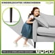 thumbnail image 3 of Protectores de piso de fácil instalación para deslizadores de muebles, deslizadores resistentes con diseño de clavos de PTFE duraderos para una amplia aplicación, 19 mm, gris, 24 piezas, 3 of 5