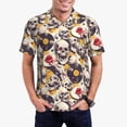 thumbnail image 1 of Fotbe lips record rock Skull Camiseta Polo de Golf para Hombre con Estampado – Camisa Deportiva Transpirable con Cuello Abotonado-XX-Large, 1 of 6