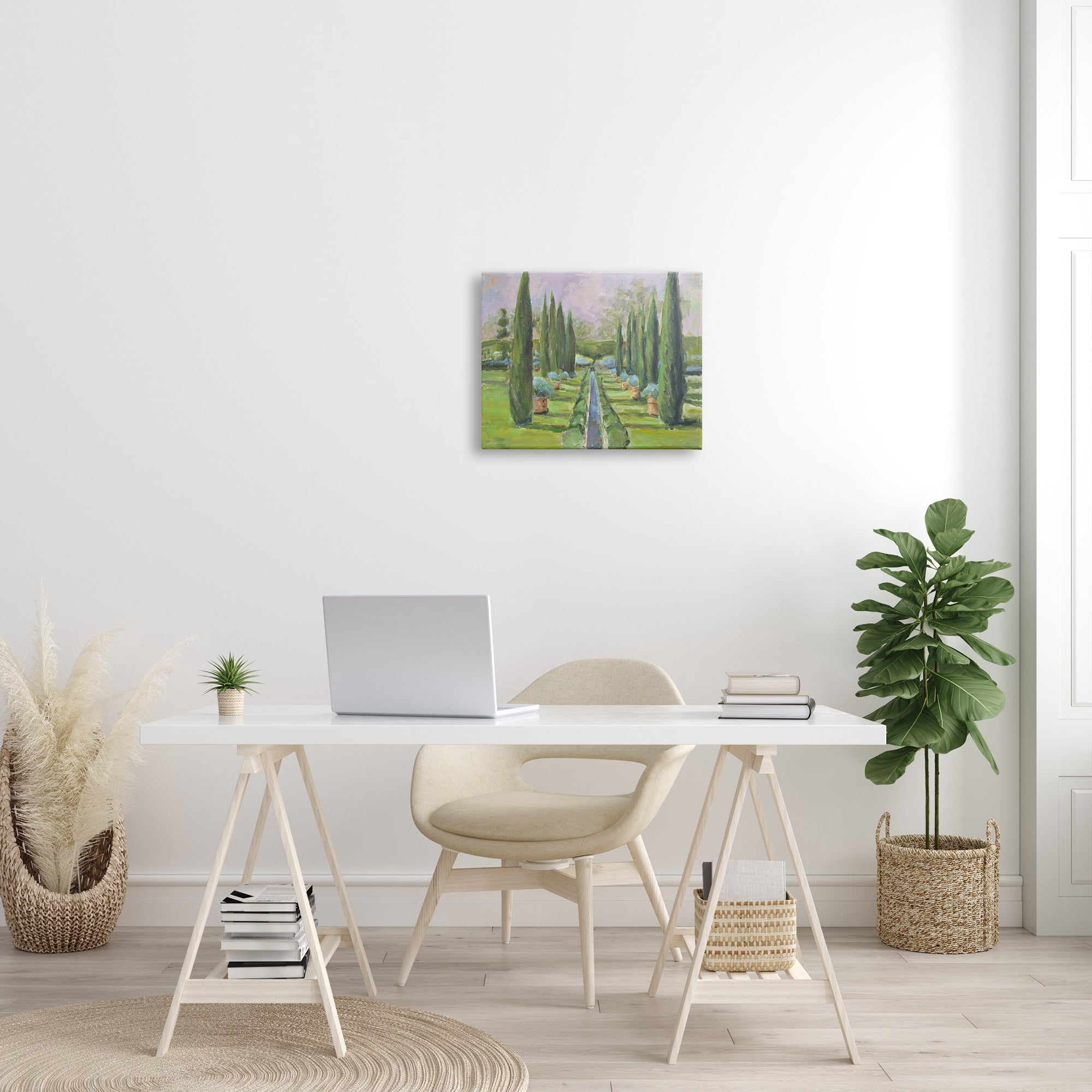 Stupell Industries Elegant Manicured Gardens Landscaped Topiary Greenery Painting Gallery Wrapped Canvas Print Wall Art, Design by Allayn Stevens