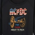 thumbnail image 3 of ACDC - For Those About To Rock - Women's Lightweight French Terry Long Sleeve Shirt, 3 of 5