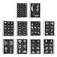 thumbnail image 1 of Plantillas de tatuajes con aerógrafo: 97 patrones, impermeables, reutilizables, portátiles, para tatuajes temporales, plantillas de pintura corporal, 1 of 14
